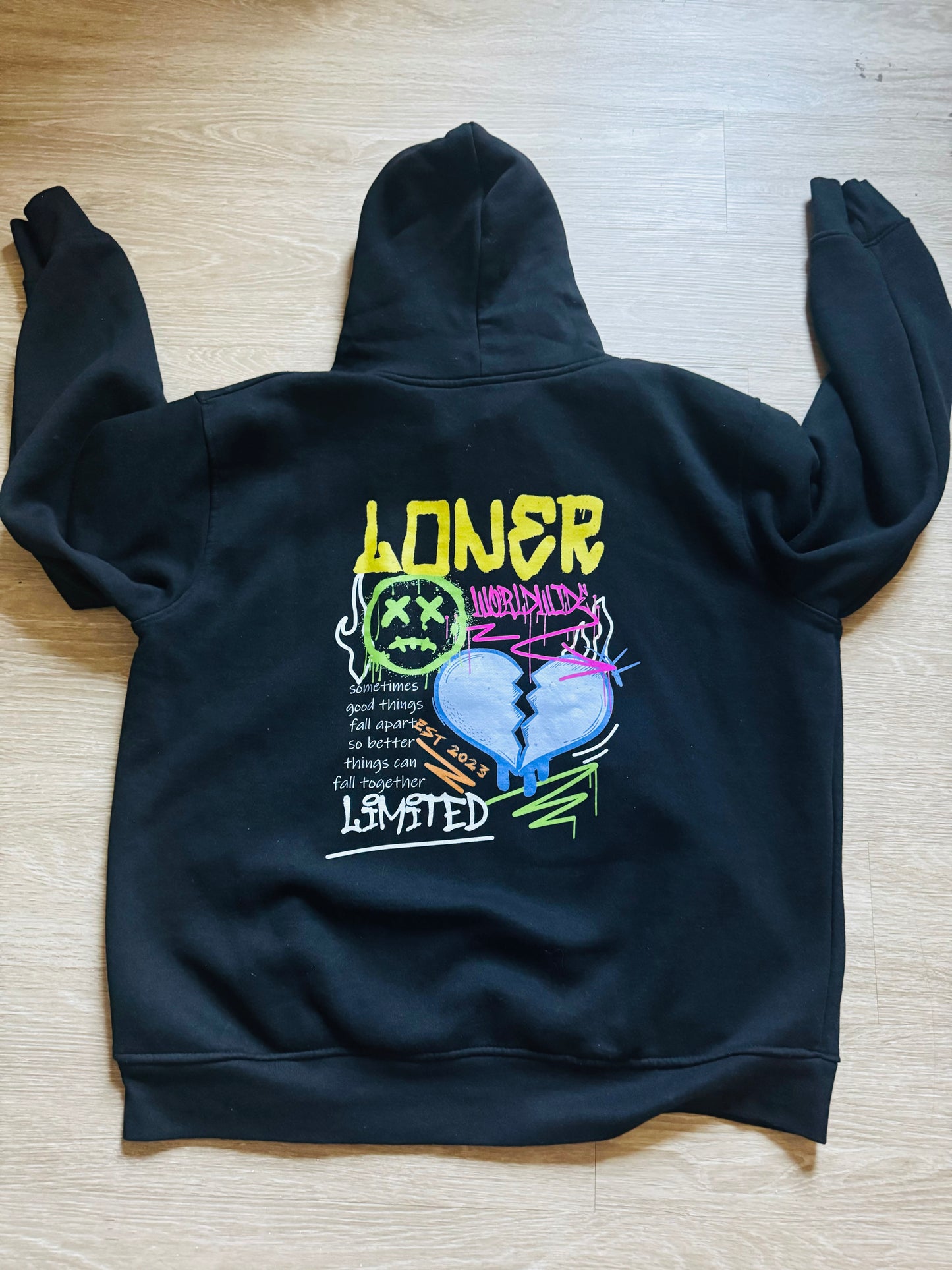 LONER Limited Edition Black Hoodie