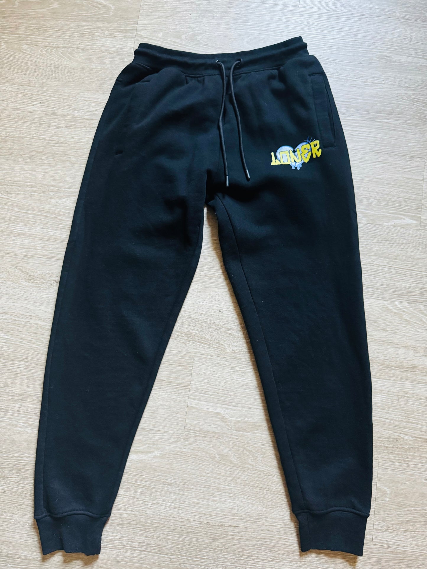 LONER Black Joggers